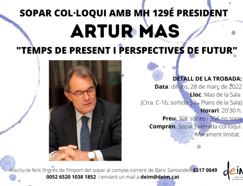 Sopar col·loqui amb MH 129é President Artur Mas