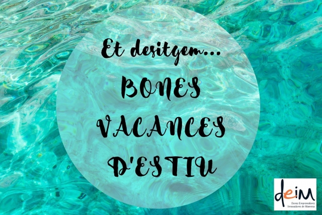 Bones vacances a tothom 💥

Tornarem al setembre amb les ganes i la il·lusió de sempre! 

#donesemprenedores #manresa